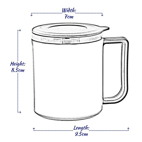 2x Coffee Mug Tea Cup Stainless Steel Double Walled Hot Drink Plastic Lid 200ml - Picture 21 of 21