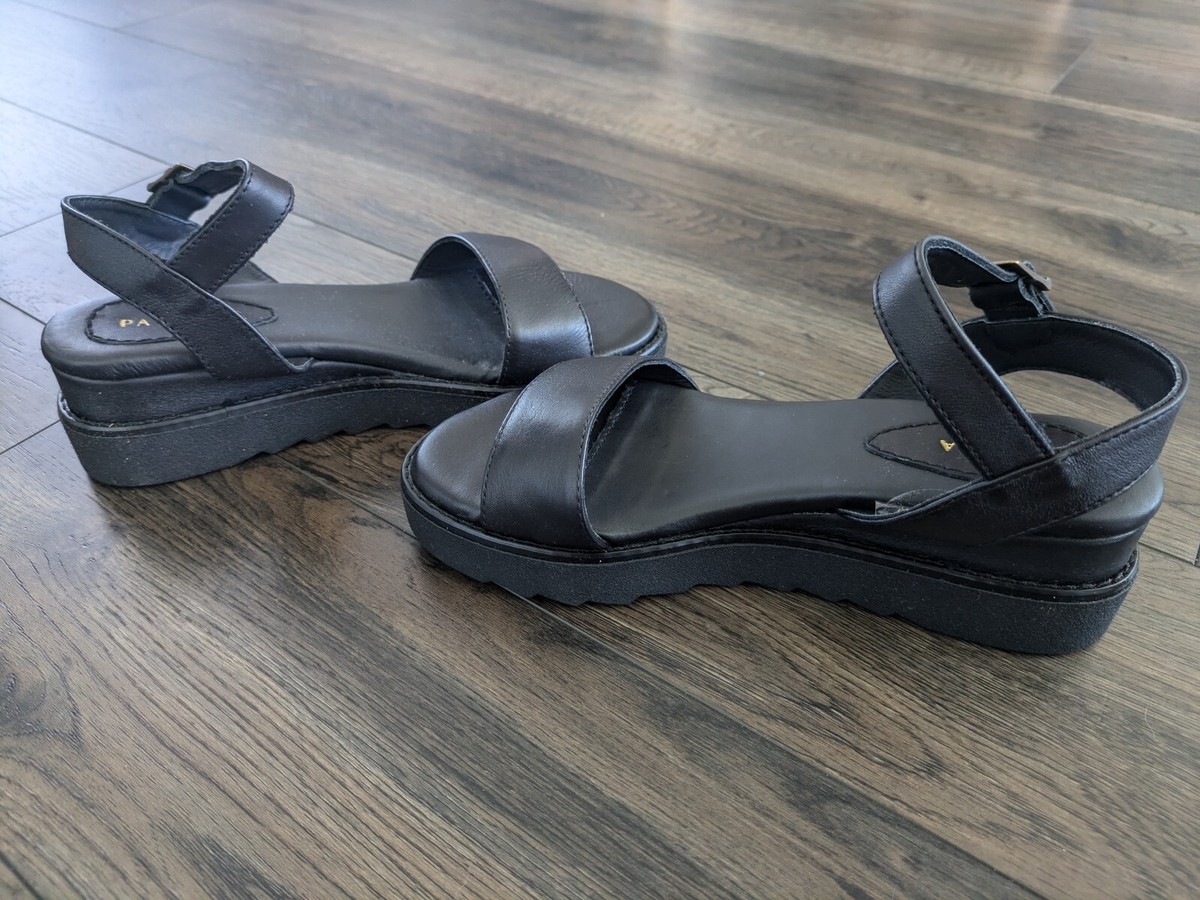 Patina (Portland Leather Goods) Soho Wedge Sandals - Brand Patina (Portland Leather Goods) Soho Wedge Sandals - Brand