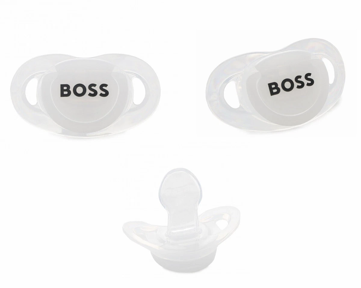 Baby s White Hugo Boss Dummy eBay