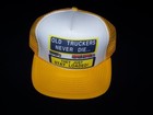 "Old Truckers Never Die Stay Loaded" Snapback Vintage Hat Mesh Back Cap 1980s