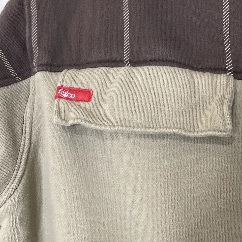 Sudadera con Capucha Foursquare Snowboard Cremallera Completa Marrón Tostado A Cuadros Talla Pequeña Foto 4 de 4