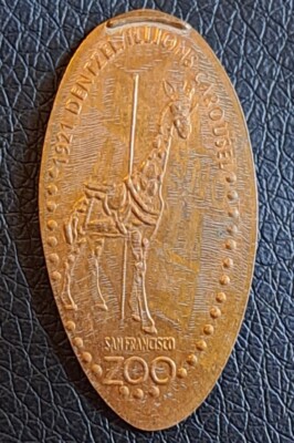 San Francisco Zoo 1921 Carousel Elongated Penny Pressed Coin