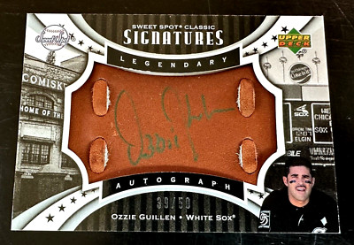 2007 Upper Deck Sweet Spot Signatures OZZIE GUILLEN Autographed Card-39/50