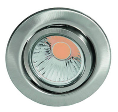 Nobile Einbaustrahler D3830 rund schwenkbar nickel gebürstet