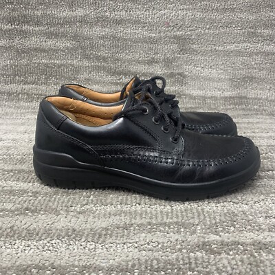 ECCO Seawalker Tie Shoes Mens Size 11.5 Black Leather Walking Comfort Casual Ecco Seawalker | eBay main image 3