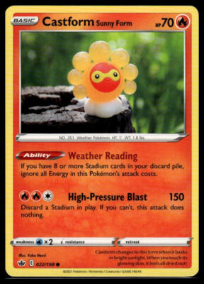 SWSH06: Chilling Reign #022/198 Castform Sunny Form
