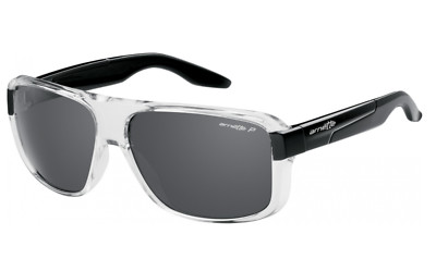 NEW ARNETTE GLORY DAZE SUNGLASSES AN4161-11 GLOSS CLEAR FRAME /POLARISED GREY