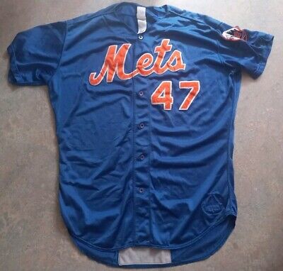 NEW YORK METS VTG 90s 1997 GAME WORN JERSEY #47 SIZE 54 2XL NEW YORK METS VTG 90s 1997 GAME WORN JERSEY #47 SIZE 54 2XL