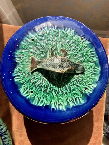 KÄSE STILTON KUPPEL MAJOLIKA 1870’er ANTIK SEHR SELTEN - Bild 12 von 24