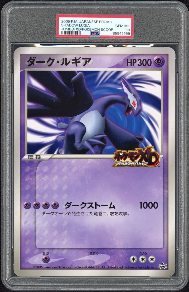 PSA 10 GEM MINT Promo Jumbo + Bonus 2005 Pokemon Japanese XD PSA 10 GEM MINT Promo Jumbo + Bonus 2005 Pokemon Japanese XD