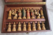 ANRI Toriart Charlemagne Chess Set Vintage Italy Chessmen