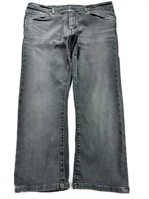 Teleria Zed Selvedge Jeans Men 36 Olive Green Cobra Slim Straight Stretch Denim