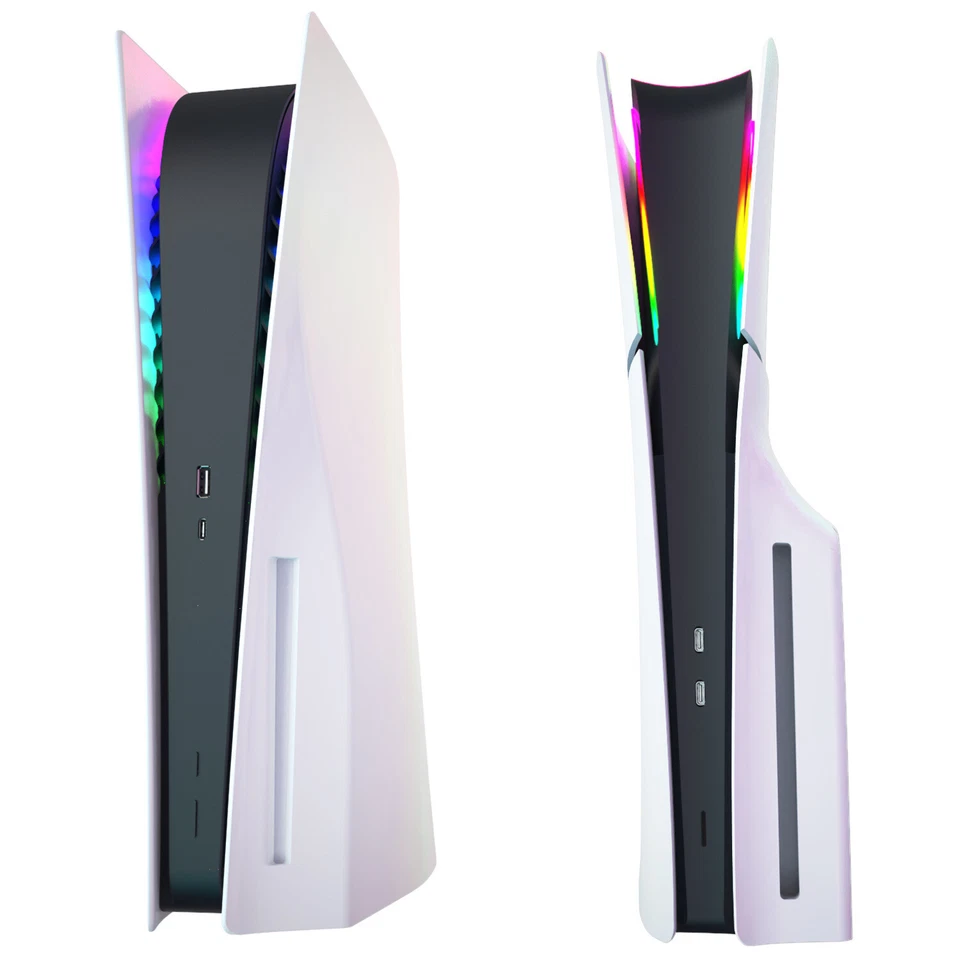 For PS5 slim Game Console RGB LED Light Lamp Decoration w/ Remote Controller USB - Image 4 of 4