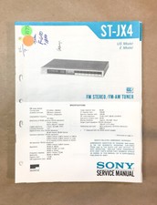Sony ST-JX4 Tuner Service Manual Original 