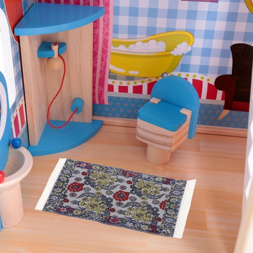 Lot De 5 Tapis Miniatures Pour Maison De Poupée – Tissu Tissé, Motifs Orientaux Et Turcs – Couvre-sol Doux Pour Accessoires De Déco