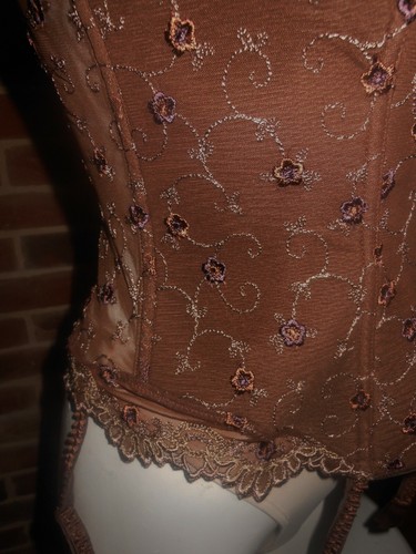 bustier porte-jarretelles Lise CHARMEL " Sublime intim" glycine T1 marron - Picture 8 of 12