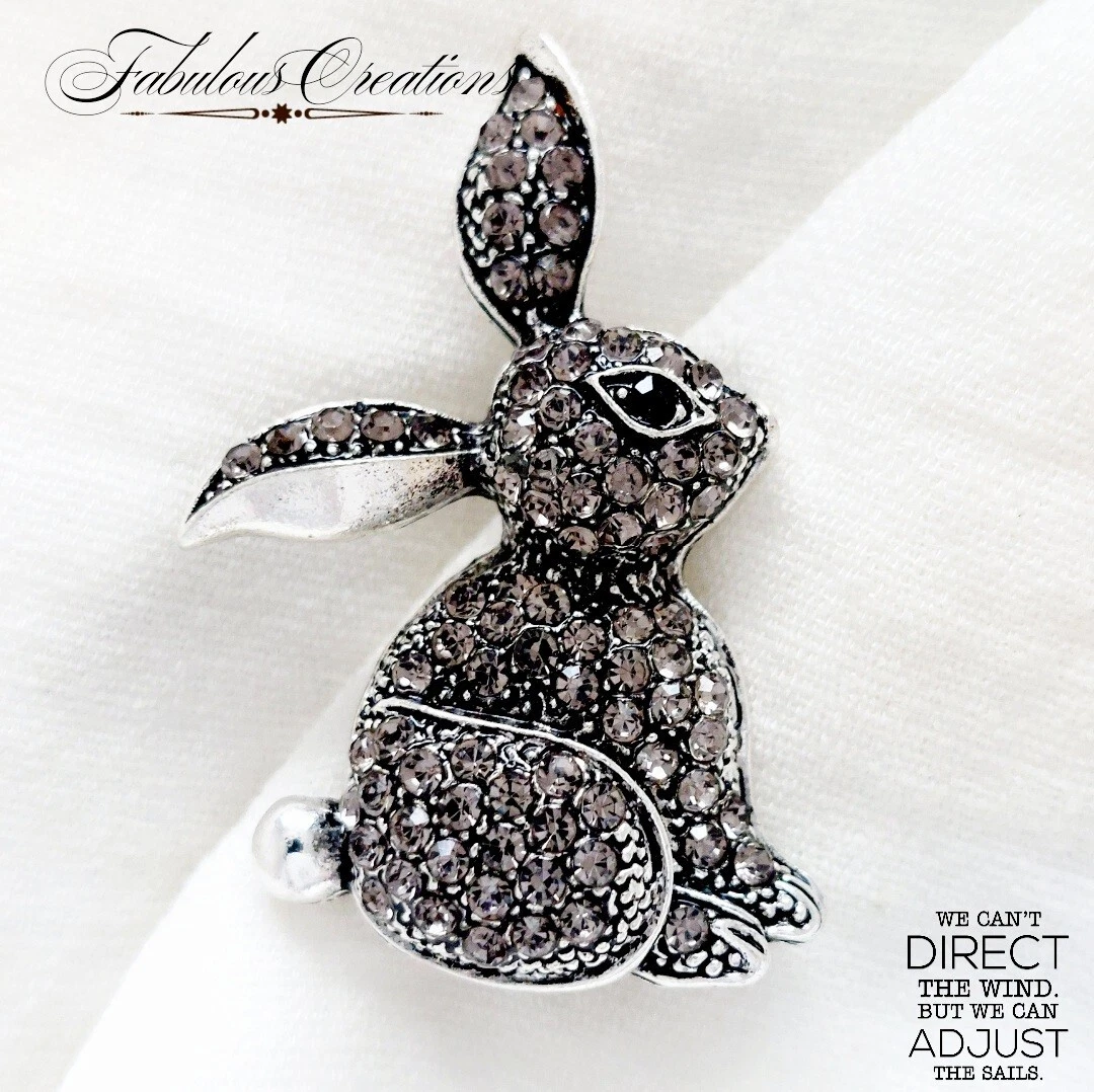 Rabbit brooch clearance