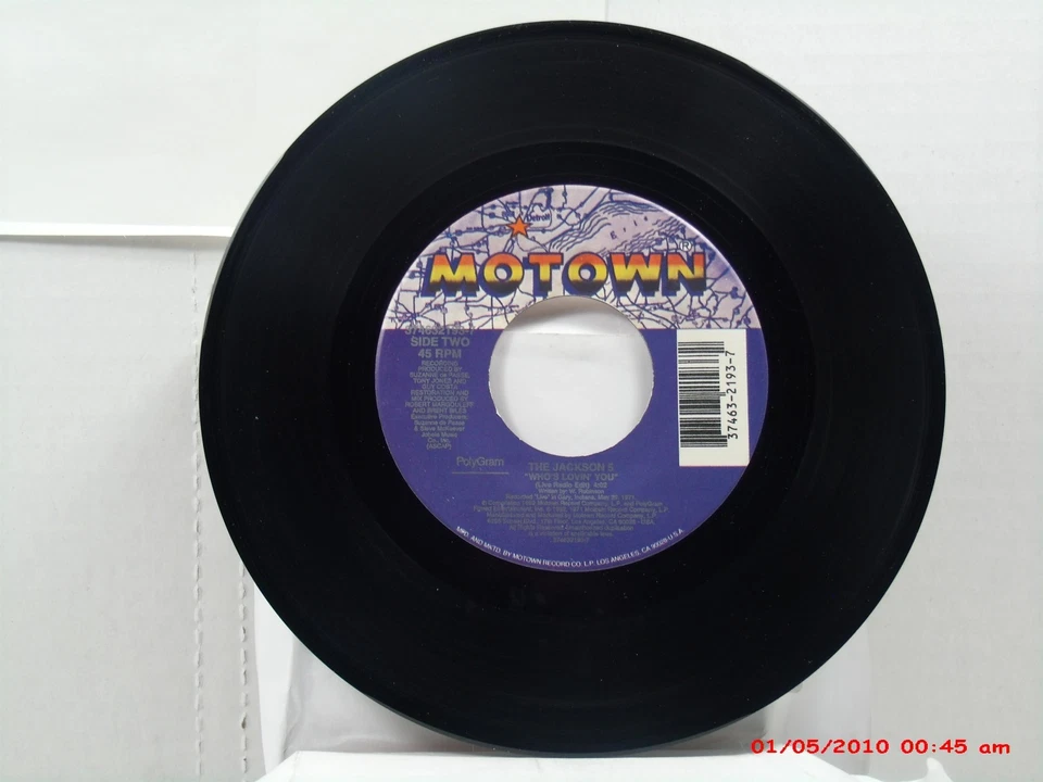 A-BOYZ II MEN-(45)-IN THE STILL OF THE NIGHT / B-JACKSON 5 WHO'S LOVIN' YOU-1992 - Image 2 of 2