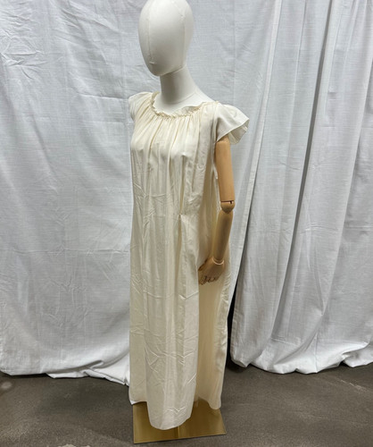 Prada Cream Silk Belted Dress