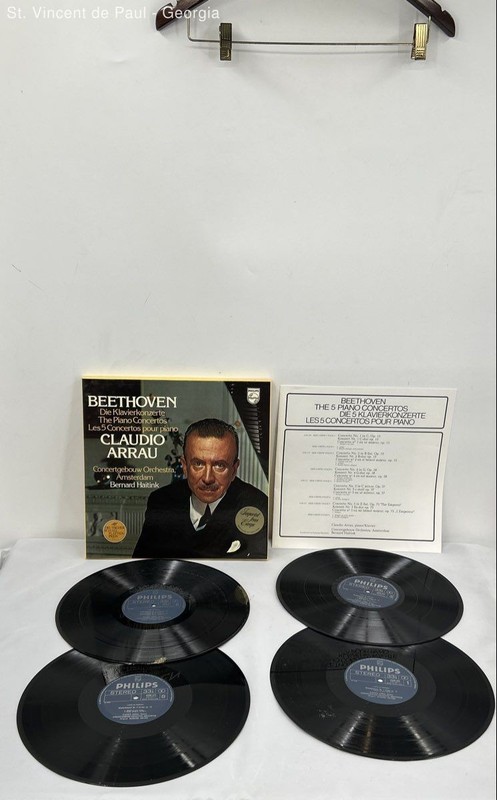 Beethoven The Piano Concertos (4)LpBox! Claudio Arrau/Haitink/Philips/Holland/NM