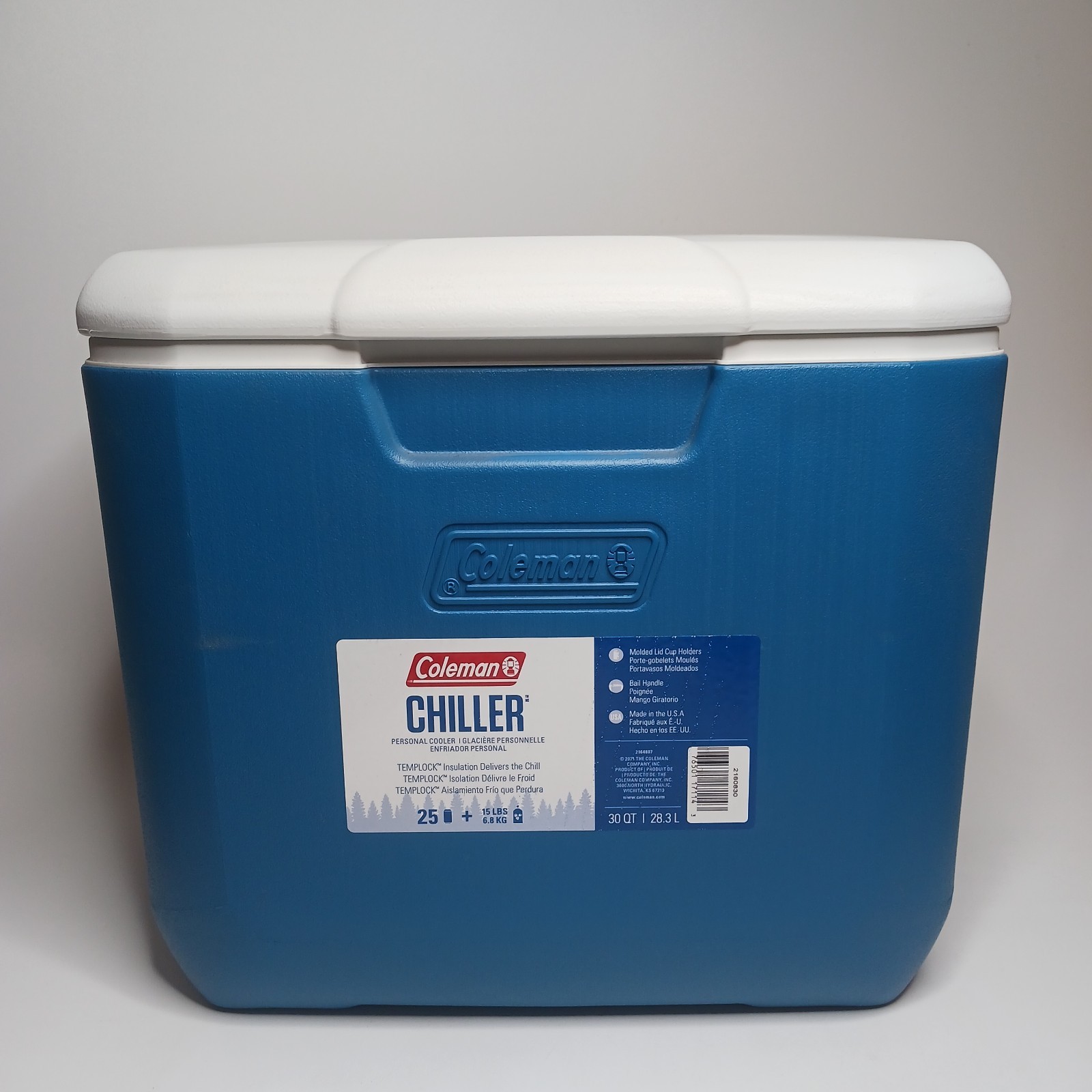 Coleman Chiller 30qt Cooler/ Ice Chest Holds 25 Cans With 15