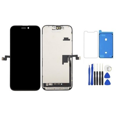 Für iPhone 16 Pro Max LCD Display Touchscreen Schutzglas Schwarz