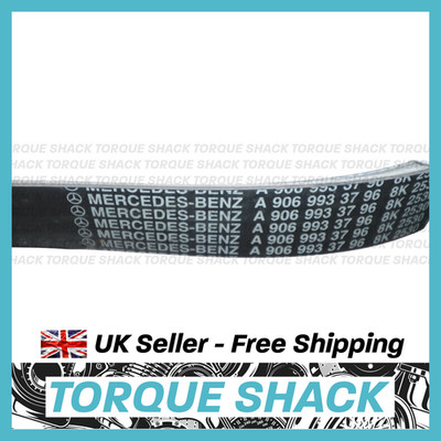 Mercedes Atego 2 1022 Truck 2004-on Auxiliary Drive Belt A9069933796 8PK2533