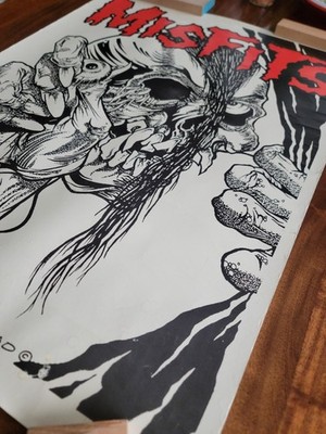 Misfits Evil Eye Pushead Poster 1987 Zed Records | eBay