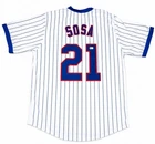 Sammy Sosa Signed Chicago Pinstripe Baseball Jersey Beckett Certification