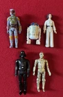Vintage Kenner Star Wars Action Figure Lot: R2-D2, Boba Fett, Leia, C-3PO, Vader