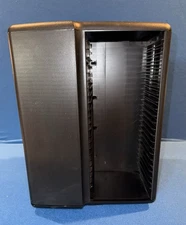 Laserline 100 CD Rotating Storage Rack Tower Compact Disk Media CD Carousel VTG