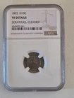 1872 Seated Liberty Half Dime NGC VF Details
