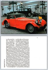 BUGATTI 57 S Classic Car Vintage Automobile Museum Postcard