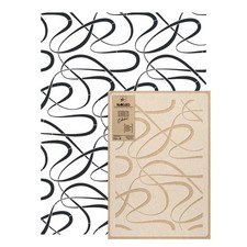 Reusable Allover Plastic Stencil // CURVY LINES