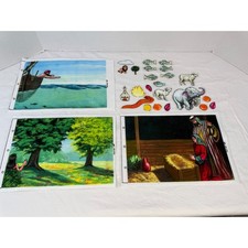 Vintage 1980 Bible Stories Quiet Book Felt Fabric Panels DIY