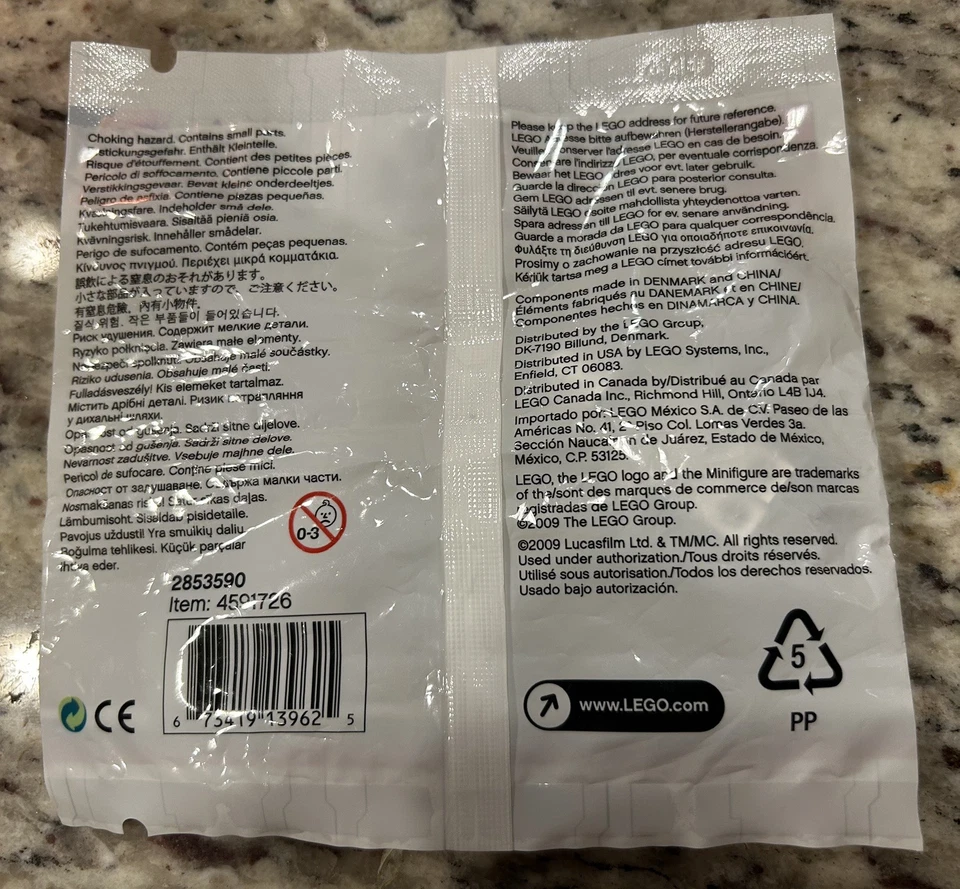 LEGO Star Wars Chrome Stormtrooper Minifigure 4591726 2853590 Polybag Sealed NEW - Image 2 of 2