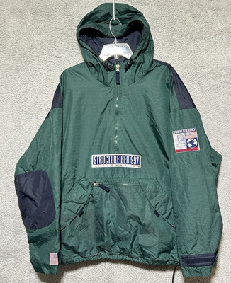 Vintage Structure Geo S97 Exploration 1/4 Zip Pullover Rip Stop Gorpcore Sz XL