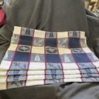 Xmas gift! Nautical Set Of 4 Seaside placements Anchor Boat Lighthouse Woven — photo 2