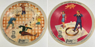 Clyde McCoy and Orchestra RARE DISC 78 RPM PICTURE DISC VOGUE R 722