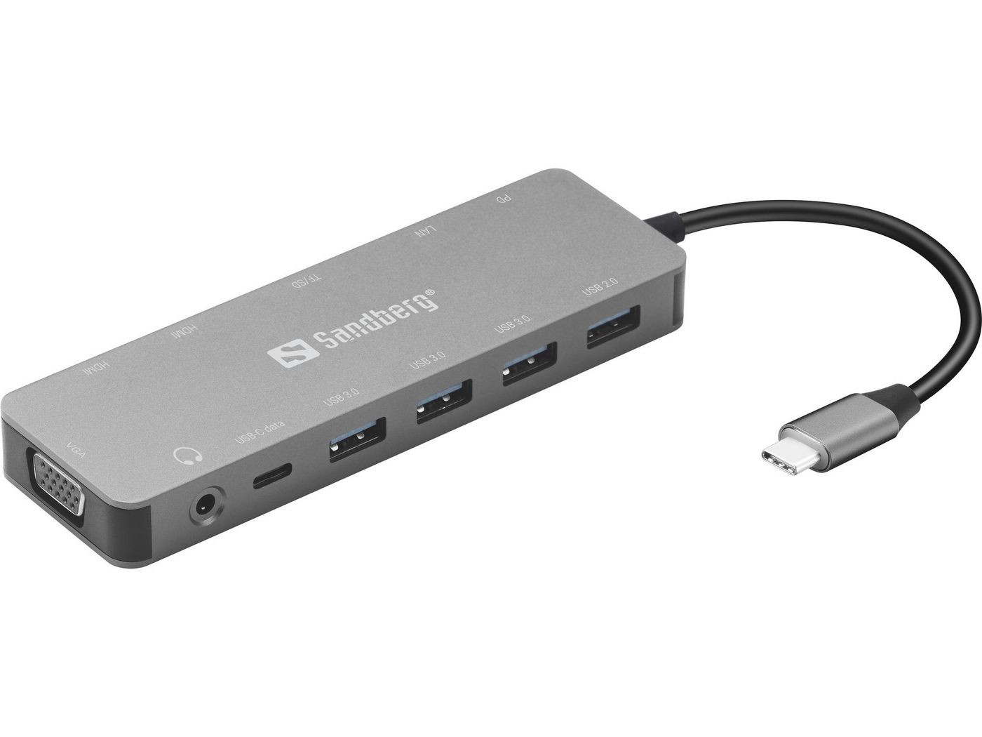Sandberg 136-45 USB-C 13-in-1 Travel Dock - Image 2