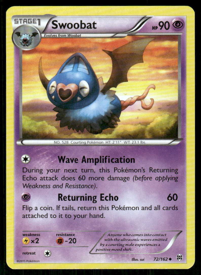 Pokemon Swoobat 72/162 BREAKthrough UC NM/M