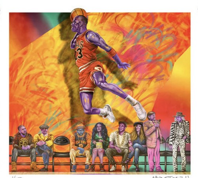 #ad #ad Madsteez WeenJordan The Goat Limited Edition Print Signed COA Numbered 12 inch $110.00