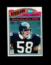Jack Lambert 1977 Topps Pittsburgh Steelers Football Card #480