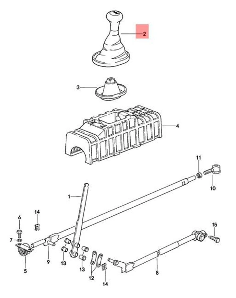 Perilla de palanca de cambios genuina PORSCHE 924 928 negra 928424073011AJ Foto 2 de 4