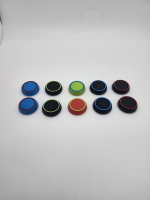 10pcs Red Analog Stick Controller Thumb Cover Thumbstick Xbox One PS4 5