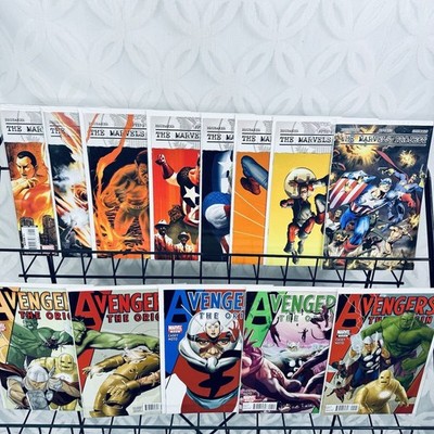 Avengers The Origin 1-5 & The Marvels Project 1-8 Lot Invaders