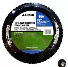 15” Riding Lawn Mower Tractor Front Wheel Replacement Tire for Multiple Brands