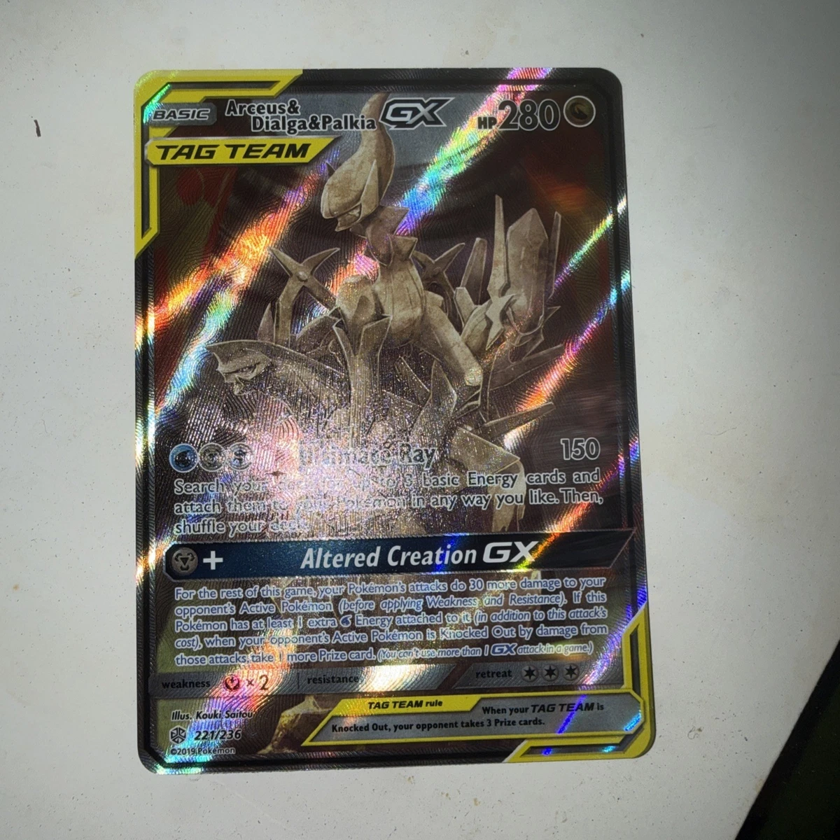 Arceus & Dialga & Palkia GX Pokémon TCG Cards for sale