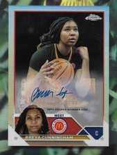 BREYA CUNNINGHAM 2023 TOPPS CHROME SILVER ROOKIE RC AUTOGRAPH AUTO CARD #CA-BC