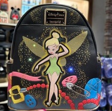 Disney Parks Peter Pan Tinker Bell Light-Up Backpack rare Loungefly New sold out